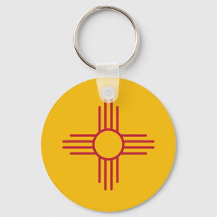 New mexico Statlig flagga Nyckelring