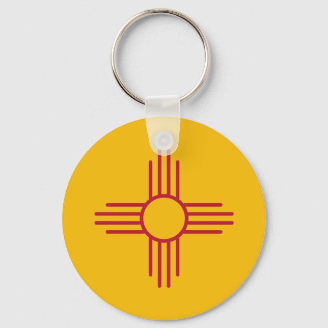 New mexico Statlig flagga Nyckelring (Framsida)
