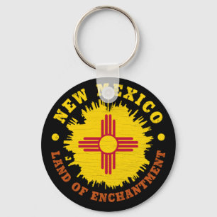 NEW MEXICO STATLIG FLAGGA NYCKELRING