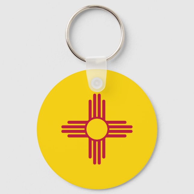 New mexico Statlig flagga Nyckelring (Framsida)