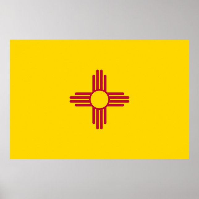 New mexico statlig flagga poster (Framsidan)