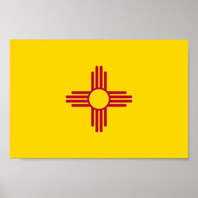 New mexico Statlig flagga Poster (Framsidan)