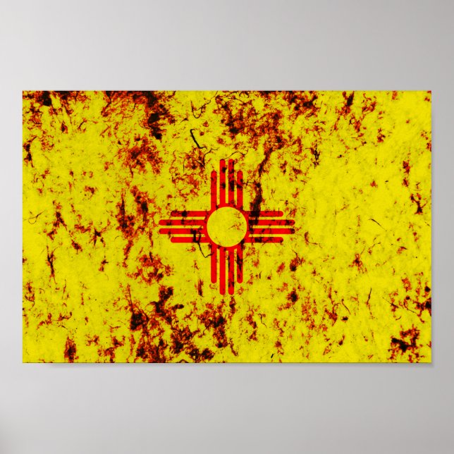 New mexico Statlig flagga Poster (Framsidan)