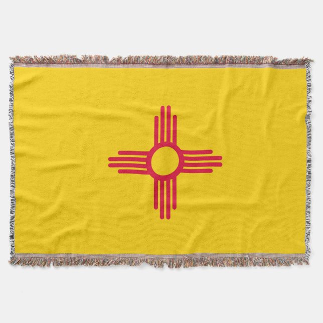 New mexico Statlig flagga Skriv ut Patriotic Filt (Framsidan)
