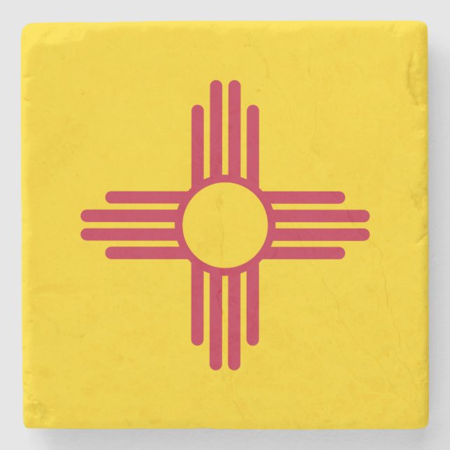 New mexico Statlig flagga Stenunderlägg (Framsidan)