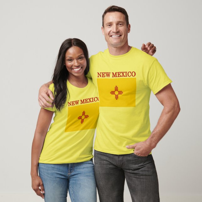 New mexico Statlig flagga T-shirt (Unisex)