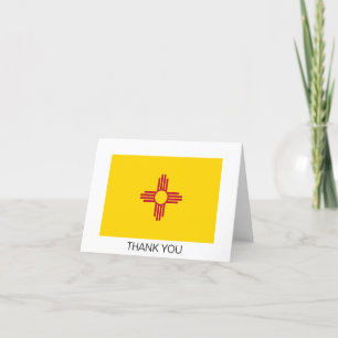 New mexico Statlig flagga Tack Kort