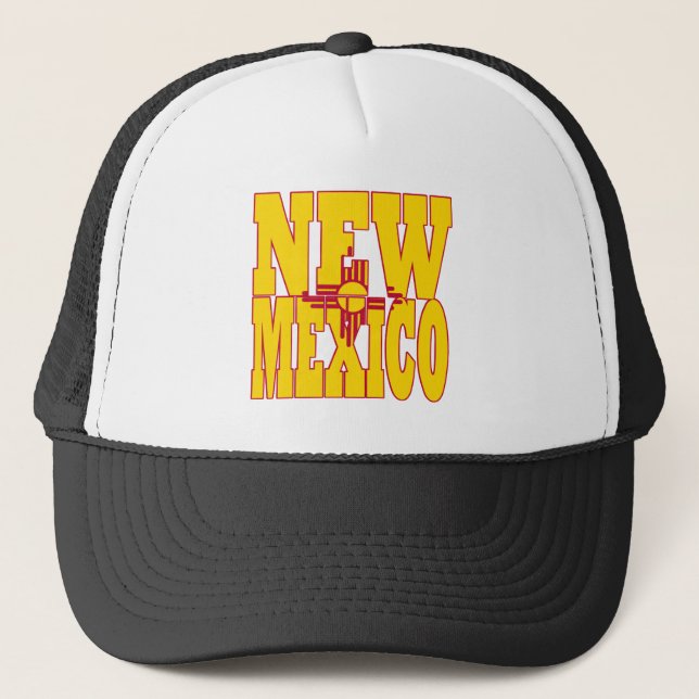 New mexico statlig flagga truckerkeps (Framsida)