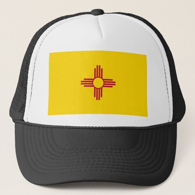New mexico Statlig flagga Truckerkeps (Framsida)