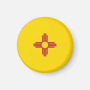 NEW MEXICO STATLIG FLAGGA USA MAGNET