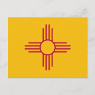 new mexico Statlig flagga Vykort
