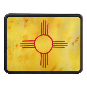 New mexico Statlig flagga Watercolor Dragkroksskydd