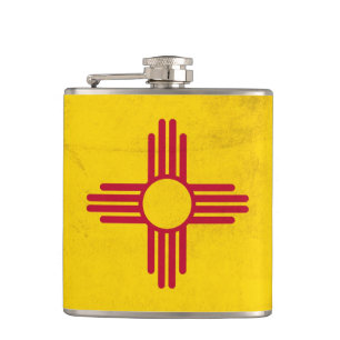 New mexico Statlig flagga-Zia Sol Fickplunta