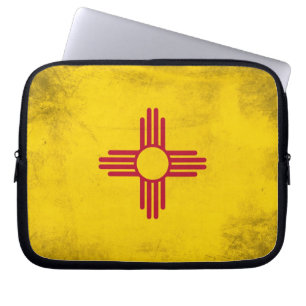 New mexico Statlig flagga-Zia Sol Laptop Fodral