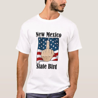 New mexico, statsägd fågel t-shirt mitten finger