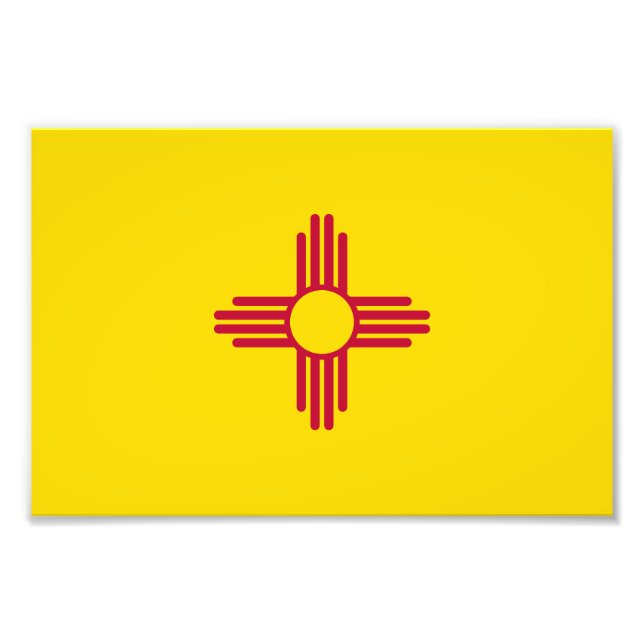 New Mexico statsflagga Fototryck (Framsidan)