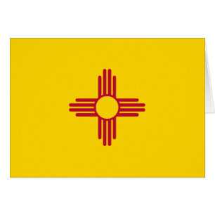 New Mexico statsflagga Hälsningskort
