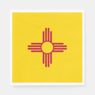 New Mexico statsflagga Pappersservett