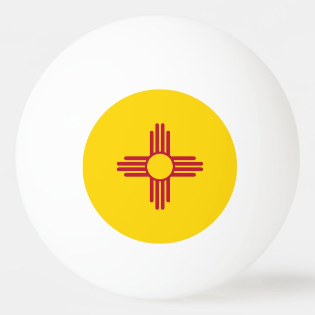 New Mexico statsflagga Pingisboll (Framsidan)
