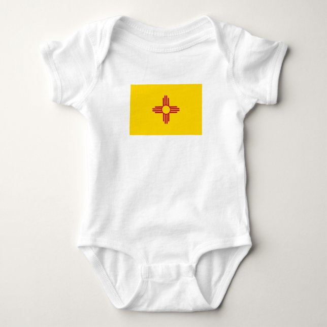 New Mexico statsflagga T Shirt (Framsida)