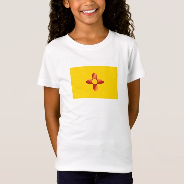 New Mexico statsflagga T Shirt (Framsida)