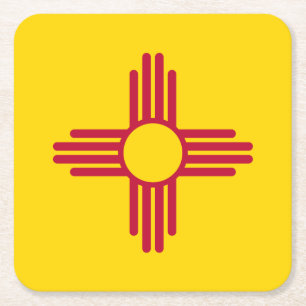 New Mexico statsflagga Underlägg Papper Kvadrat