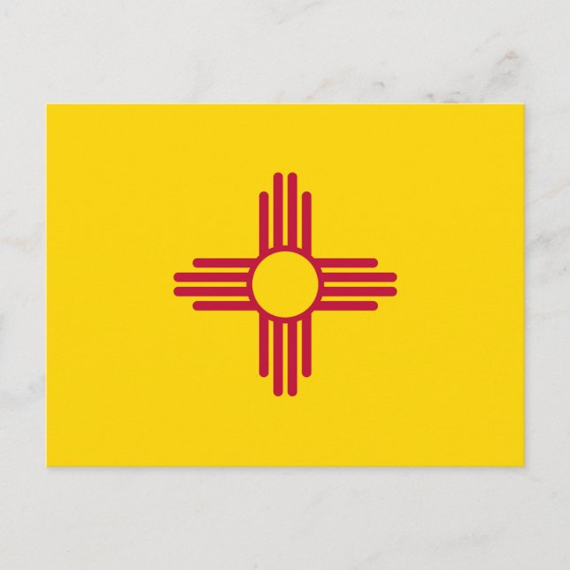 New Mexico statsflagga Vykort (Framsida)