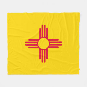 New Mexico Statsflaggdesign Fleecefilt