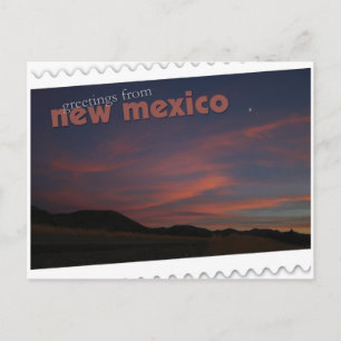 New mexico sunset vykort
