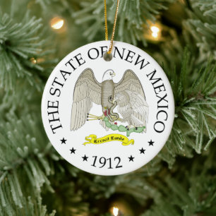 New mexico-tecken julgransprydnad keramik