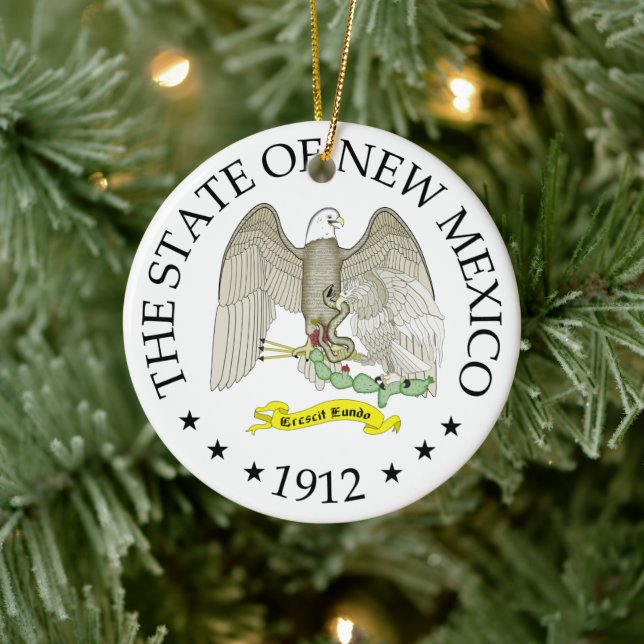 New mexico-tecken julgransprydnad keramik (Träd)