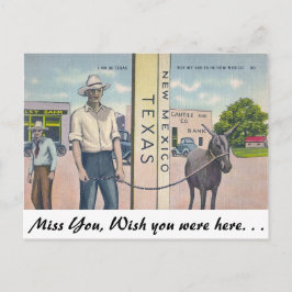 new mexico-Texas Vykort