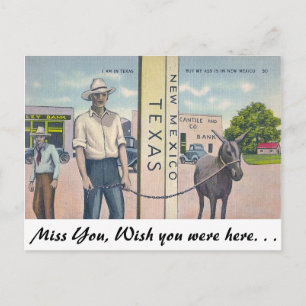 new mexico-Texas Vykort