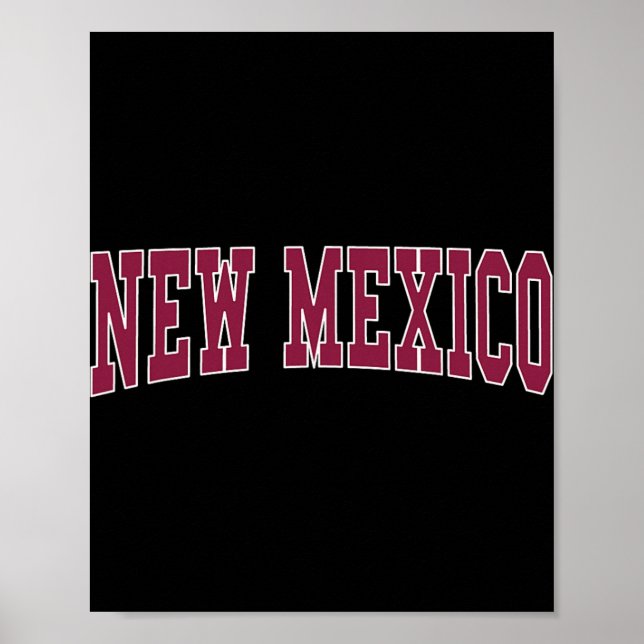 New Mexico - Throwback Design - Clic  Poster (Framsidan)