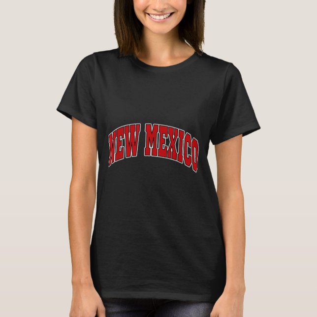 New Mexico - Throwback Design - Clic  T Shirt (Framsida)
