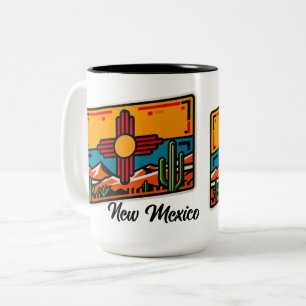New mexico Två-Tonad mugg