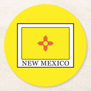New mexico underlägg papper rund