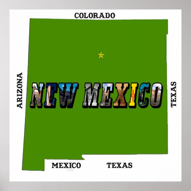 New mexico, USA Poster (Framsidan)