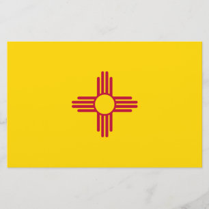 New mexico (USA:s delstat) Flagga Brevpapper