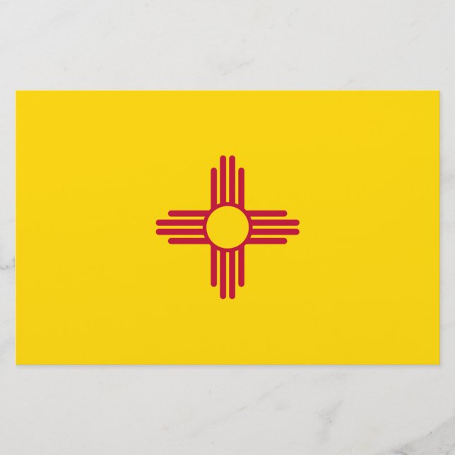 New mexico (USA:s delstat) Flagga Brevpapper (Framsida)