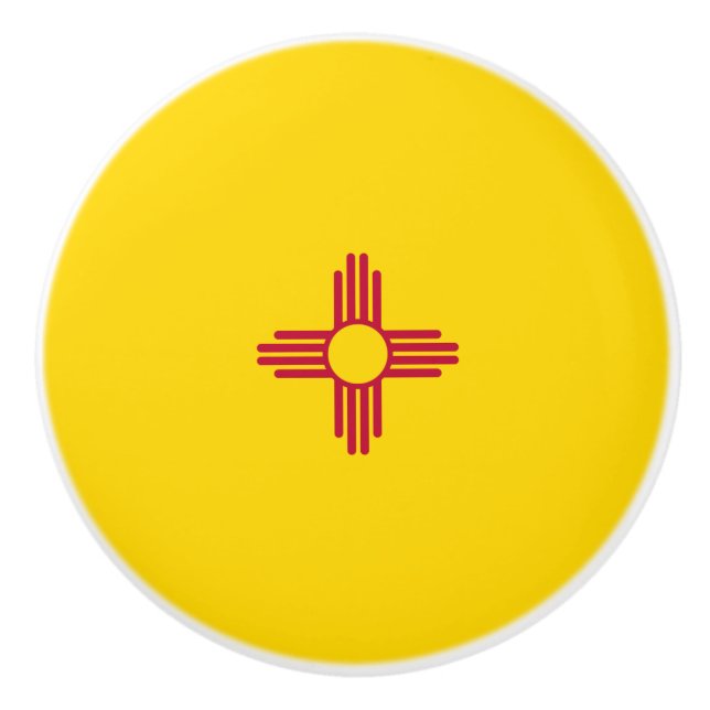 New mexico (USA:s delstat) Flagga Knopp (Framsidan)
