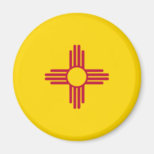 New mexico (USA:s delstat) Flagga Magnet