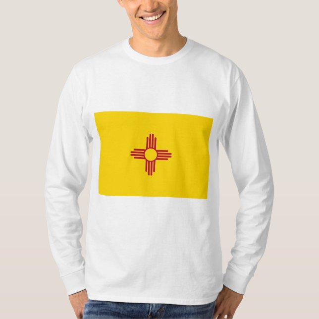 New mexico (USA:s delstat) Flagga T Shirt (Framsida)