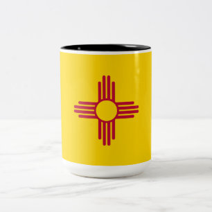 New mexico (USA:s delstat) Flagga Två-Tonad Mugg