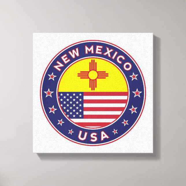 New Mexico, USA States, New Mexico canvas, poster Canvastryck (Framsida)