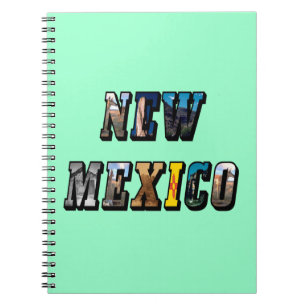 New mexico, USA Text Anteckningsbok Med Spiral