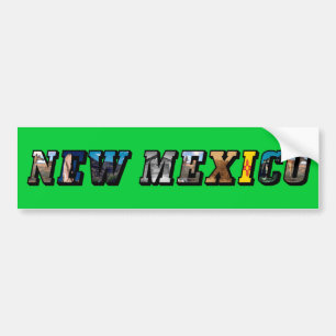 New mexico, USA Text Bildekal