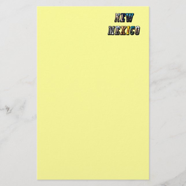 New mexico, USA Text Brevpapper (Framsida)
