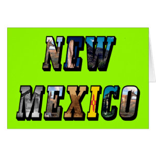 New mexico, USA Text Hälsningskort
