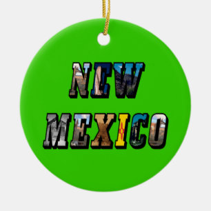 New mexico, USA Text Julgransprydnad Keramik